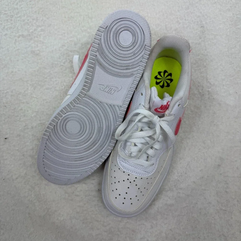 Nike Court Vision Low White Sea Coral Women's Size 8.5